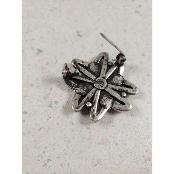 Vintage Mother of Peal Stone Brooch - Picture 3 of 5